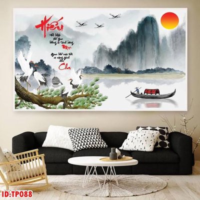 File gốc File tranh thư pháp TP088 (chủ đề hiện đại) trang trí