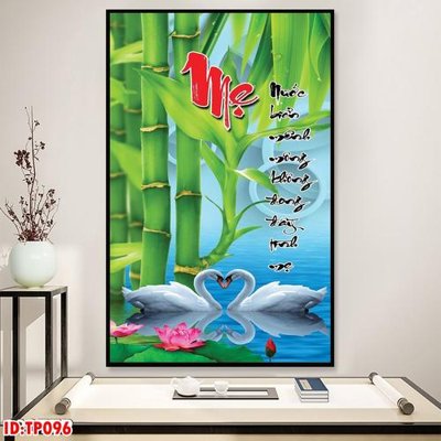 File in ấn File tranh thư pháp TP096 (bản gốc) cao cấp