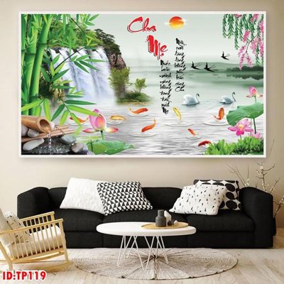 File tranh gốc File tranh thư pháp TP119 chủ đề hiện đại