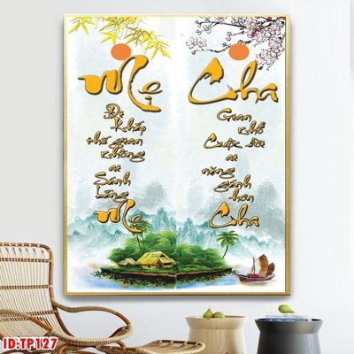 File ảnh File tranh thư pháp TP127 (gốc) in quảng cáo ngoài trời