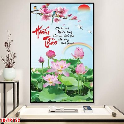 Tải file File tranh thư pháp TP152 (ảnh gốc) in gạch men