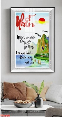 File ảnh gốc File tranh thư pháp TP1568 (chuyên in mica)