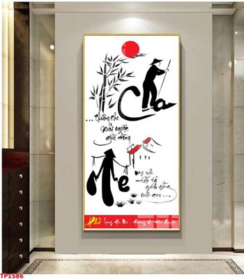 File PSD File tranh thư pháp TP1586 (nguyên gốc) chất lượng cao