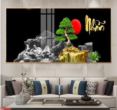 File PSD File tranh thư pháp TP1606 (bản gốc) độ phân giải cao