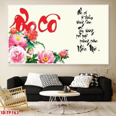 File tranh File tranh thư pháp TP163 (bản gốc) trang trí văn phòng