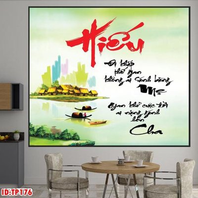 File tranh File tranh thư pháp TP176 (ảnh gốc) in trần 3D