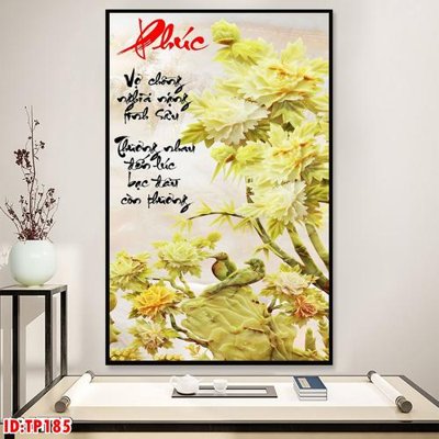 File gốc File tranh thư pháp TP185 (in lụa) cao cấp