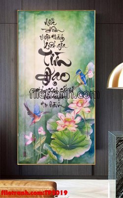 Tải file gốc File tranh thư pháp TP2019 (bản PSD) gốc