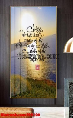 File ảnh File tranh thư pháp TP2108 (gốc) in standee