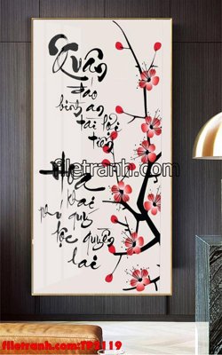File tranh gốc PSD File tranh thư pháp TP2119 còn nguyên layer