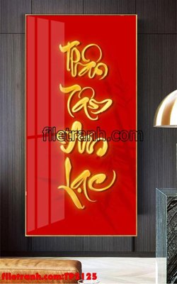 File gốc File tranh thư pháp TP2125 (trang trí) phòng ngủ