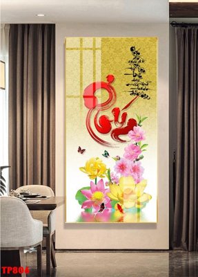 File gốc File tranh thư pháp TP806 (in ấn) không giới hạn