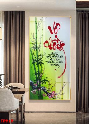 Hình ảnh file gốc File tranh thư pháp TP919 cho in UV