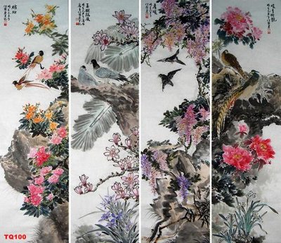 File gốc File tranh tứ quý TQ100 (in tráng gương) nghệ thuật