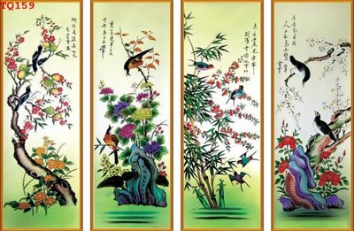File ảnh File tranh tứ quý TQ159 (gốc) in poster