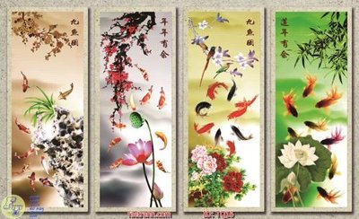 File tranh gốc File tranh tứ quý TQ16 (bản quyền) Filetranh.com