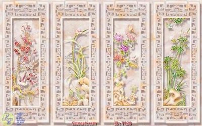 Hình ảnh file gốc File tranh tứ quý TQ30 cho in UV