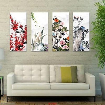 File tranh in trần File tranh tứ quý TQ63 (ảnh gốc siêu nét)