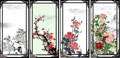 File tranh File tranh tứ quý TQ72 (gốc) chủ đề thành phố