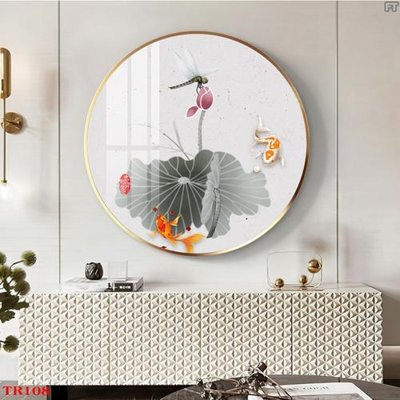 Download file tranh File tranh tròn hoa sen TRR108 (file gốc PSD)