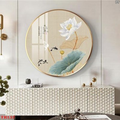 Tải file File tranh tròn hoa sen TRR137 (ảnh gốc) file AI/EPS