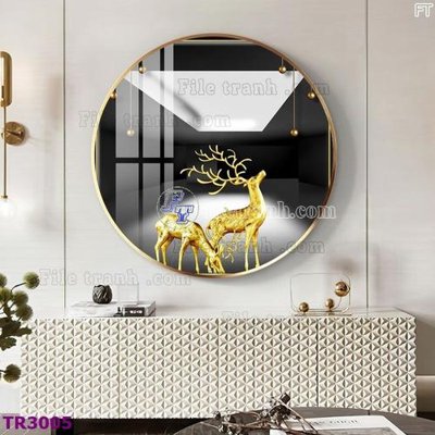 Download file tranh File tranh tròn hiện đại TR3005 (file gốc PSD)