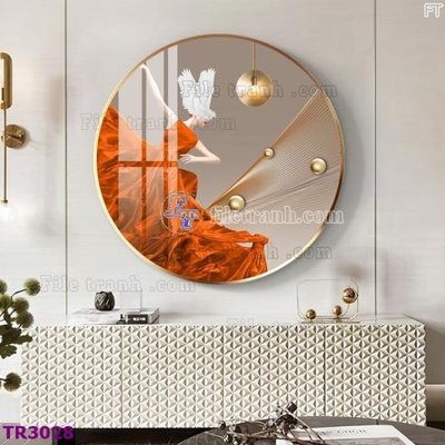 File PSD File tranh tròn hiện đại TR3028 (gốc) cho designer