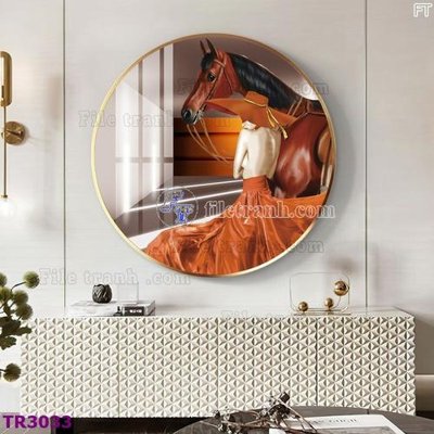 File in trần File tranh tròn hiện đại TR3033 (file gốc) phong thủy