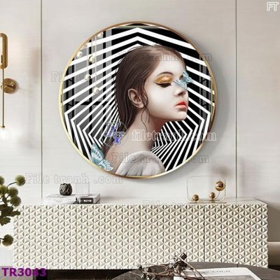 Download file File tranh tròn hiện đại TR3043 (chuẩn in) chất lượng cao