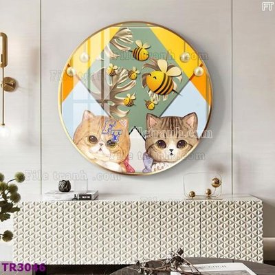 File gốc File tranh tròn hiện đại TR3046 (cho in ấn) từ kho Filetranh