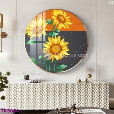 Tải file File tranh tròn hiện đại TR3064 (gốc) làm tranh treo tường