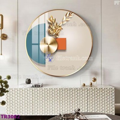 File gốc File tranh tròn hiện đại TR3082 (phiên bản chuẩn) để in ấn