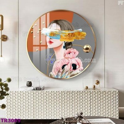 File in trần File tranh tròn hiện đại TR3089 (file gốc) chủ đề vũ trụ