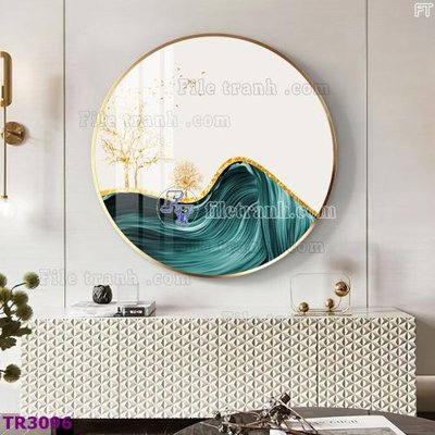 Tải file File tranh tròn hiện đại TR3096 (gốc) để in ấn ngay