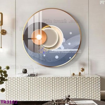 Tệp tin gốc File tranh tròn hiện đại TR3102 (dùng cho in) File tranh tròn hiện đại TR3102