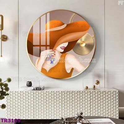 Tải file gốc File tranh tròn hiện đại TR3109 (bản PSD) còn layer