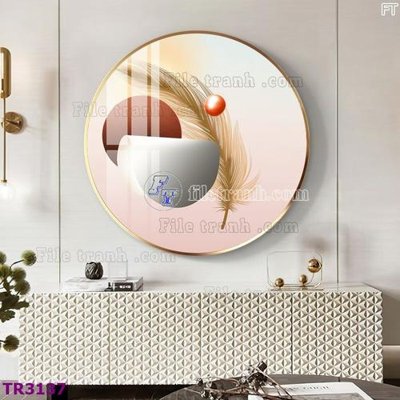 Tải file gốc File tranh tròn hiện đại TR3137 (in khổ lớn) không vỡ