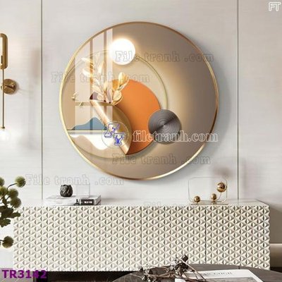 Chi tiết file ảnh File tranh tròn hiện đại TR3142 sắc nét