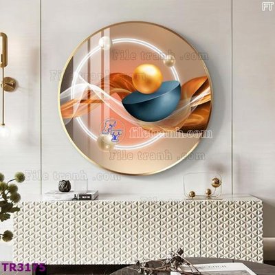 File in trần File tranh tròn hiện đại TR3175 (bản gốc) 5D