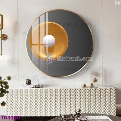 File tranh gốc File tranh tròn hiện đại TR3180 (bản quyền) Filetranh.com