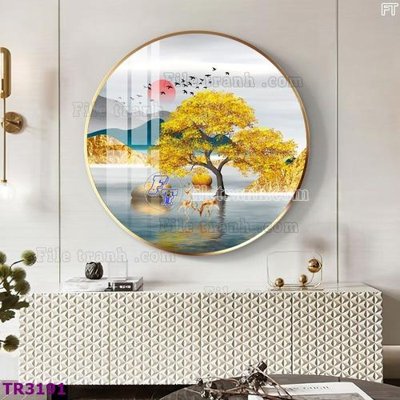 File gốc File tranh tròn hiện đại TR3191 (dành cho quảng cáo)