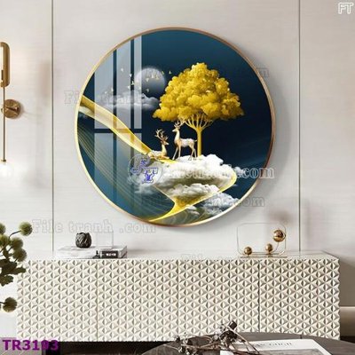 Download file File tranh tròn hiện đại TR3193 (chuẩn in) File tranh tròn hiện đại TR3193