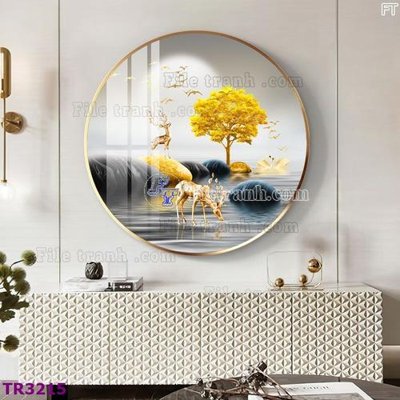 Tải file File tranh tròn hiện đại TR3215 (gốc) làm file quảng cáo