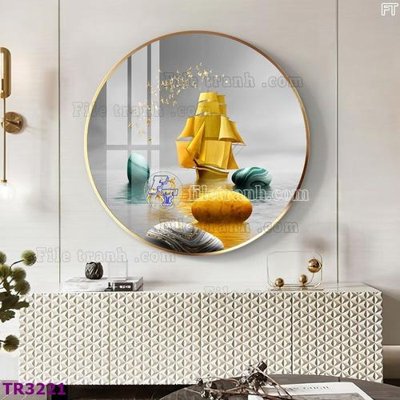 Tệp tin gốc File tranh tròn hiện đại TR3221 (dùng cho in) File tranh tròn hiện đại TR3221