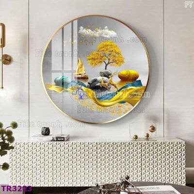 Tải file File tranh tròn hiện đại TR3223 (ảnh gốc) file TIFF