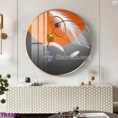 File tranh File tranh tròn hiện đại TR3242 (file gốc) chủ đề phong thủy