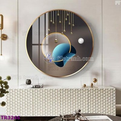 File gốc File tranh tròn hiện đại TR3246 (chuẩn màu) cho in offset