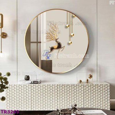 File tranh File tranh tròn hiện đại TR3249 (gốc) in vải canvas