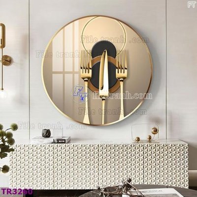 File PSD File tranh tròn hiện đại TR3260 (bản gốc) đã tách nền