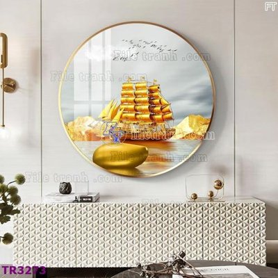 File tranh File tranh tròn hiện đại TR3273 (bản gốc) treo tường